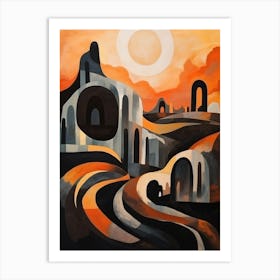 Ruined Abstract Minimalist 1 Art Print