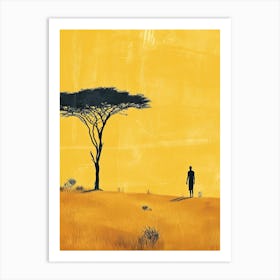 The African Man; A Boho Serenade Art Print