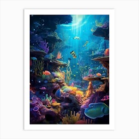 Underwater Painting Art Print