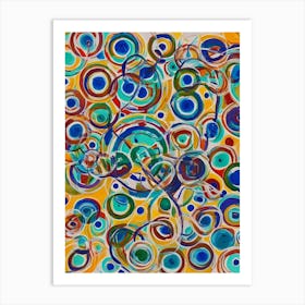 Abstract Circles 22 Art Print