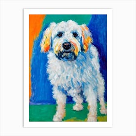 Komondor Fauvist Style Dog Art Print