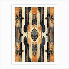 Aztec Rug Art Print