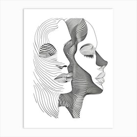 Abstract Portrait Series 9 Art Print