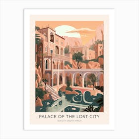 The Palace Of The Lost City Sun City South Africa Travel Poster Art Print