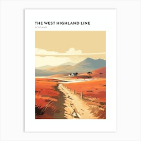 The West Highland Line Scotland 11 Hiking Trail Landscape Poster Art Print