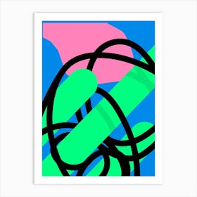 Bold Modern Abstract Art Print Art Print