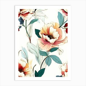 Floral Pattern 30 Art Print