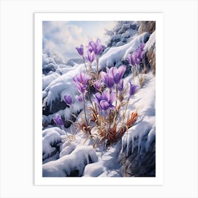 Beautiful Winter Flowers 51 Art Print