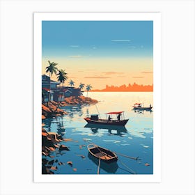 Phu Quoc, Vietnam, Flat Illustration 2 Art Print