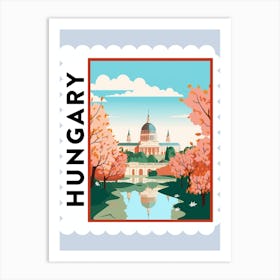 Hungary 1 Travel Stamp Poster Art Print