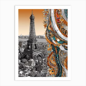 Paris Eiffel Tower 5 Art Print