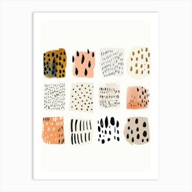 Set Of Brushstrokes Art Print