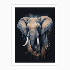 Elephant Watercolor Art Print