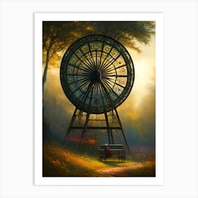 Spinning Wheel Art Print