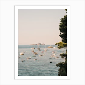 Boats In The Harbour Art Print