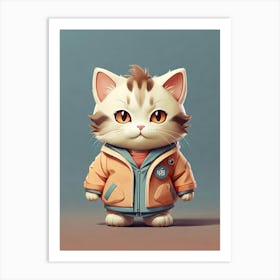 Cute Cat Art Print