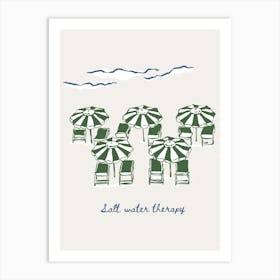 Salt Water Therapy Poster Art Print