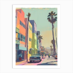 Abstract Santa Monica Painting 2 Art Print