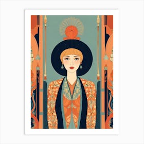 Chinese Lady Art Print