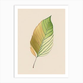 Ash Leaf Warm Tones 2 Art Print