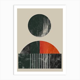 Ramanujan Bauhaus Mid Century Art Print