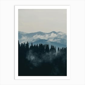 Misty Mountains 1 Art Print