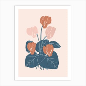 Cyclamen Flower Art Print