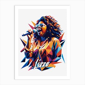 Lizzo 03 Portrait Music Icon Style WPAP Pop Art Art Print