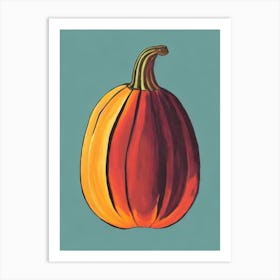 Acorn Squash Bold Graphic vegetable Art Print