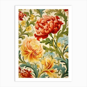 Floral Wallpaper 205 Art Print