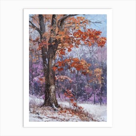 Tree In The Snow Art Print