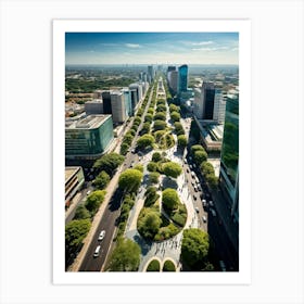 Aerial Photography Capturing Bustling Urban Life Throngs Of Pedestrians Navigating The Streets Jux Art Print