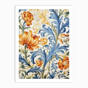 Floral Wallpaper 17 Art Print