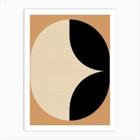 Beige Bauhaus Geometry Art Print