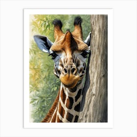 Giraffe 9 Art Print