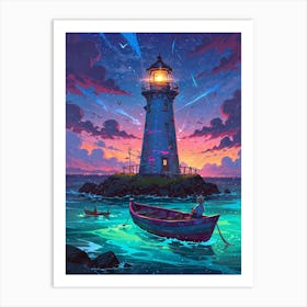 Lighthouse Canvas Art Art Print