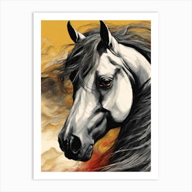 Horse Painting 1 Art Print