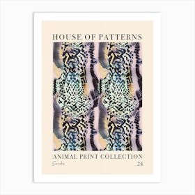 House Of Patterns Snake Animal Print Pattern 8 Art Print