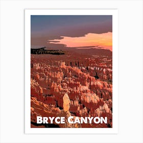 Bryce Canyon, National Park, Nature, USA, Wall Print, Art Print