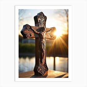 Jesus On The Cross 3 Art Print