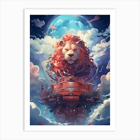 Lion In The Sky 2 Art Print