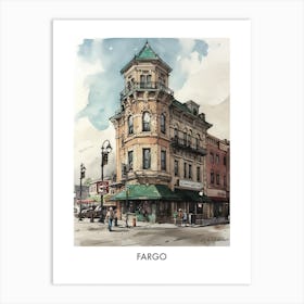 Fargo Watercolor 4travel Poster Art Print
