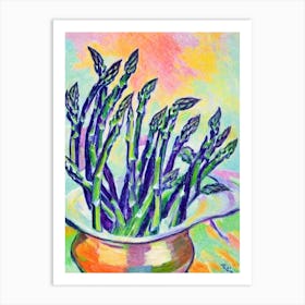 Asparagus 2 Fauvist vegetable Art Print