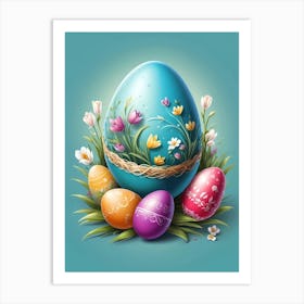 Easter Eggs Art Print