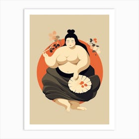 Sumo Wrestlers Japanese 11 Art Print