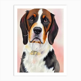 Petit Basset Griffon Vendeen Watercolour Dog Art Print