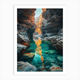 Canyon Water Art Print