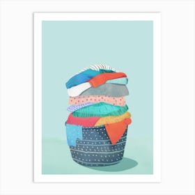 Pile Of Laundry Art Print