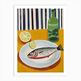 Tuna 2 Italian Still Life Painting Art Print