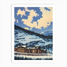 Copper Mountain, Usa Ski Resort Vintage Landscape 2 Skiing Poster Art Print